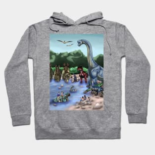 Prehistoric Watering Hole Hoodie